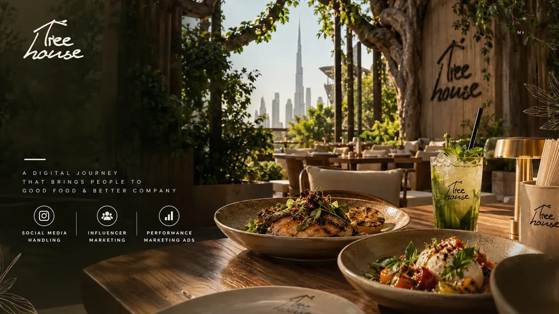 A digital journey that brings people to good food and better company, with the three workstreams — social media handling, influencer marketing, performance marketing ads.